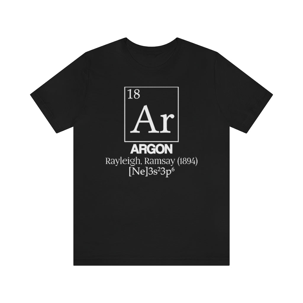 Argon Element-18 T-Shirt, by Aardvark Dreams [Elementwear]