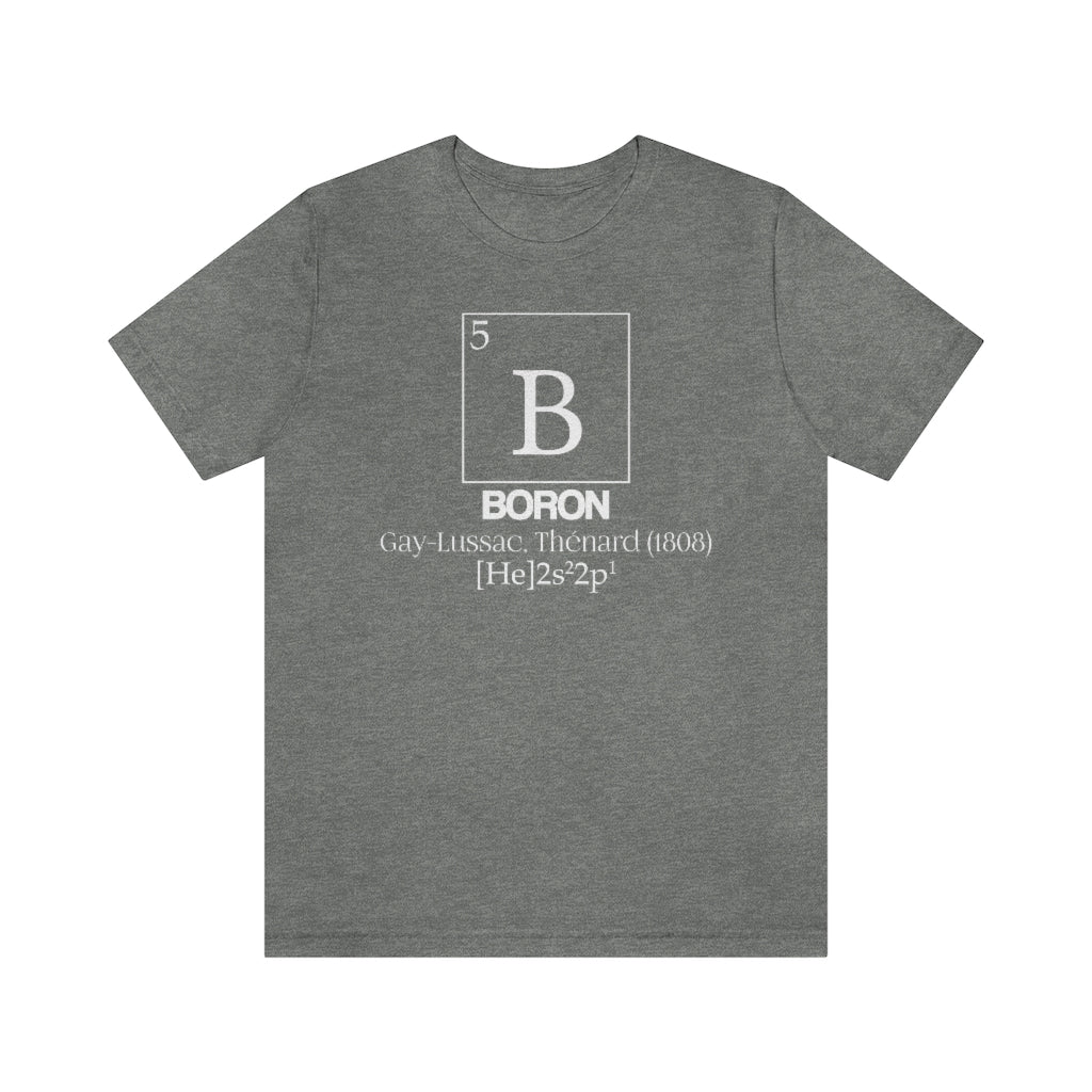 Boron Element-5 T-Shirt, by Aardvark Dreams [Elementwear]