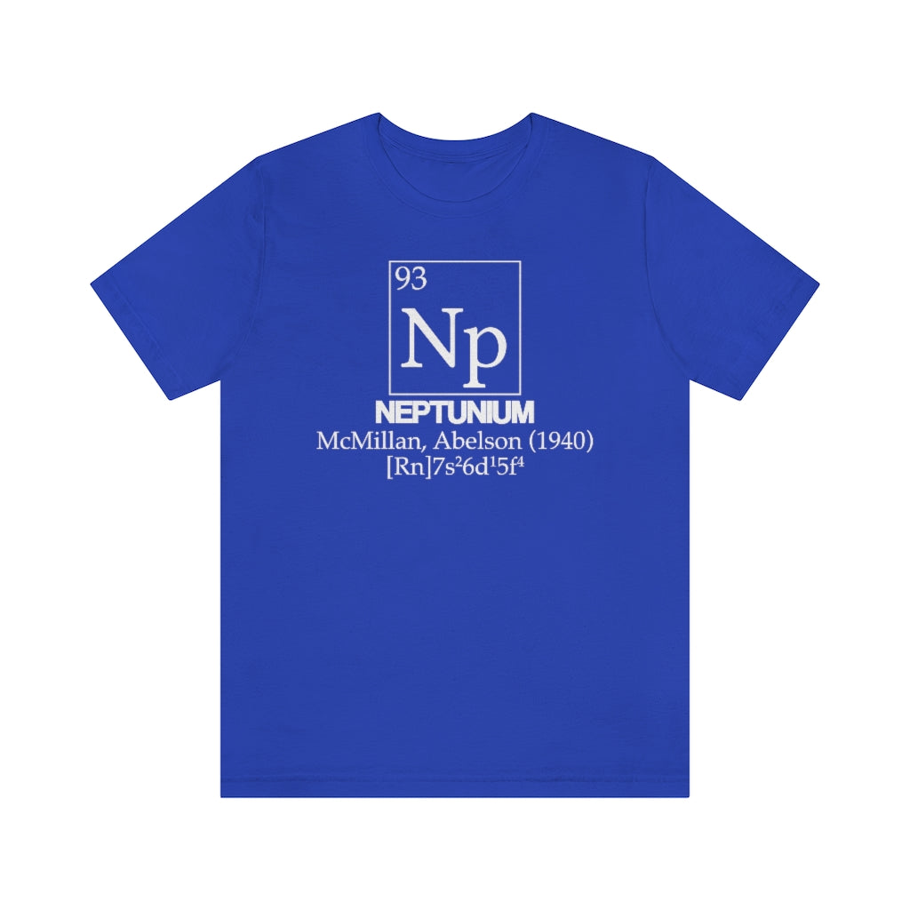 shirt chemistry element electron configuration periodic table science college university school neptunium