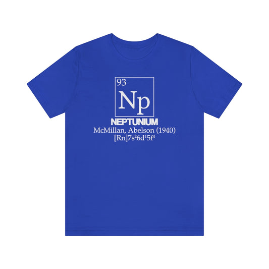 shirt chemistry element electron configuration periodic table science college university school neptunium