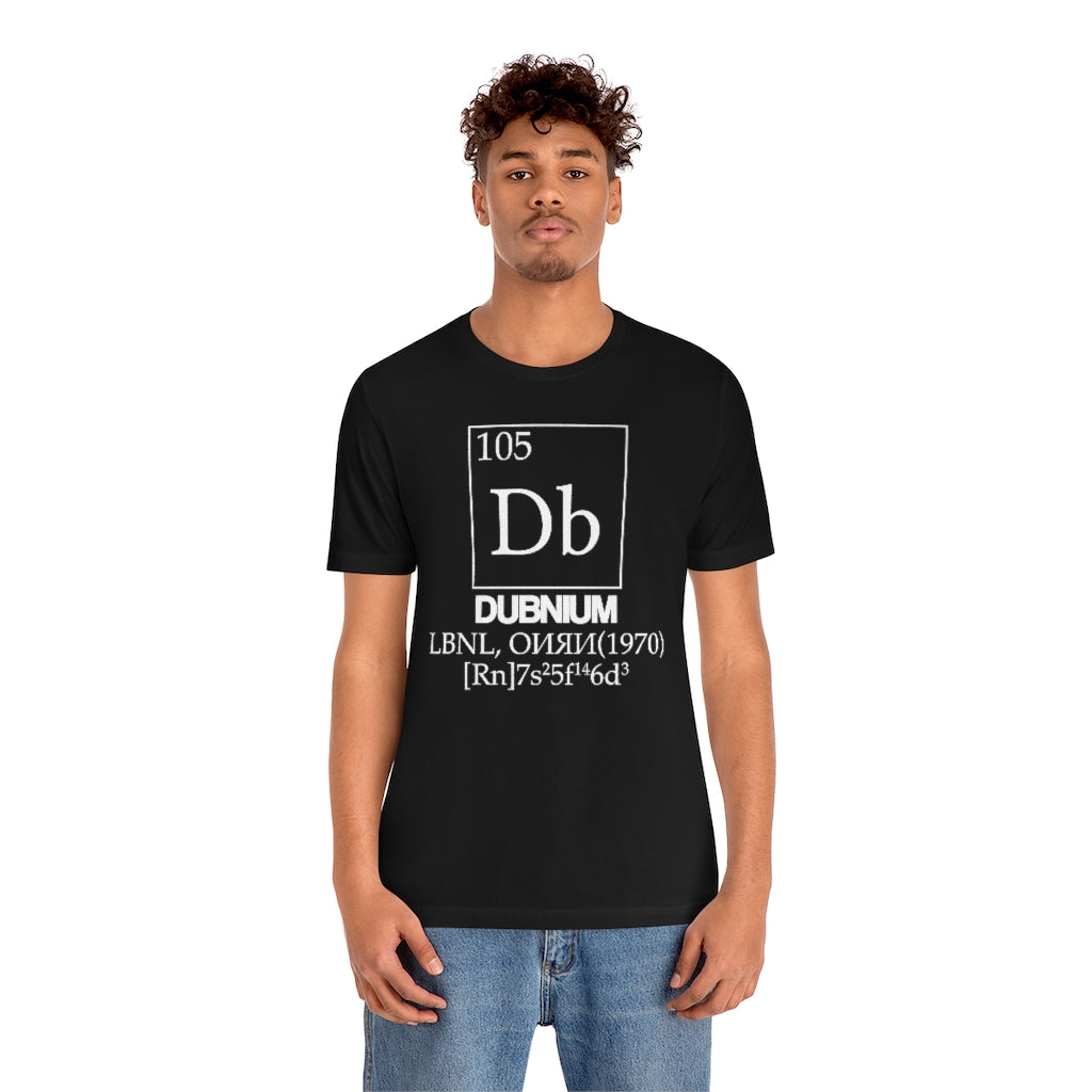 Dubnium Element-105 T-Shirt, by Aardvark Dreams [Elementwear]