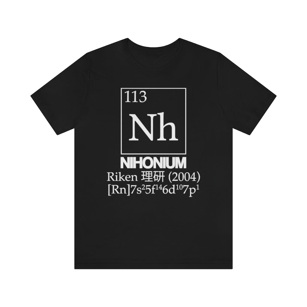 Nihonium Element-113 T-Shirt, by Aardvark Dreams [Elementwear]