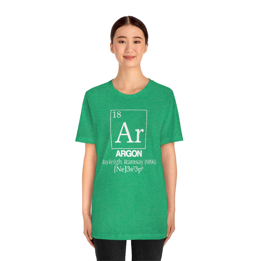 Argon Element-18 T-Shirt, by Aardvark Dreams [Elementwear]