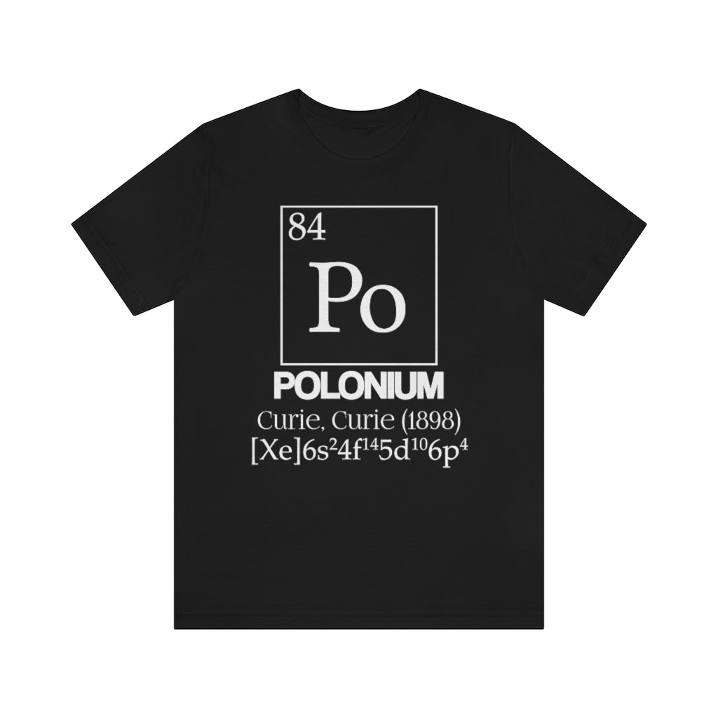 Polonium Element-84 T-Shirt, by Aardvark Dreams [Elementwear]