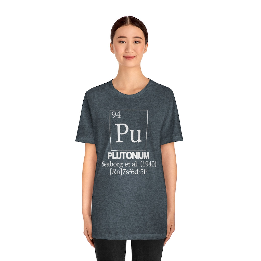 Plutonium Element-94 T-Shirt, by Aardvark Dreams [Elementwear]