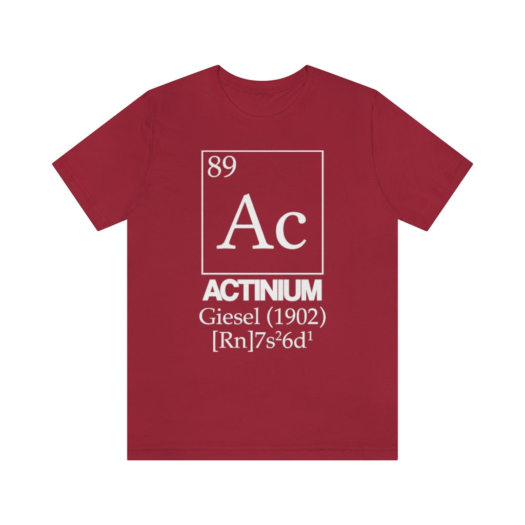 Actinium Element-89 T-Shirt, by Aardvark Dreams [Elementwear]