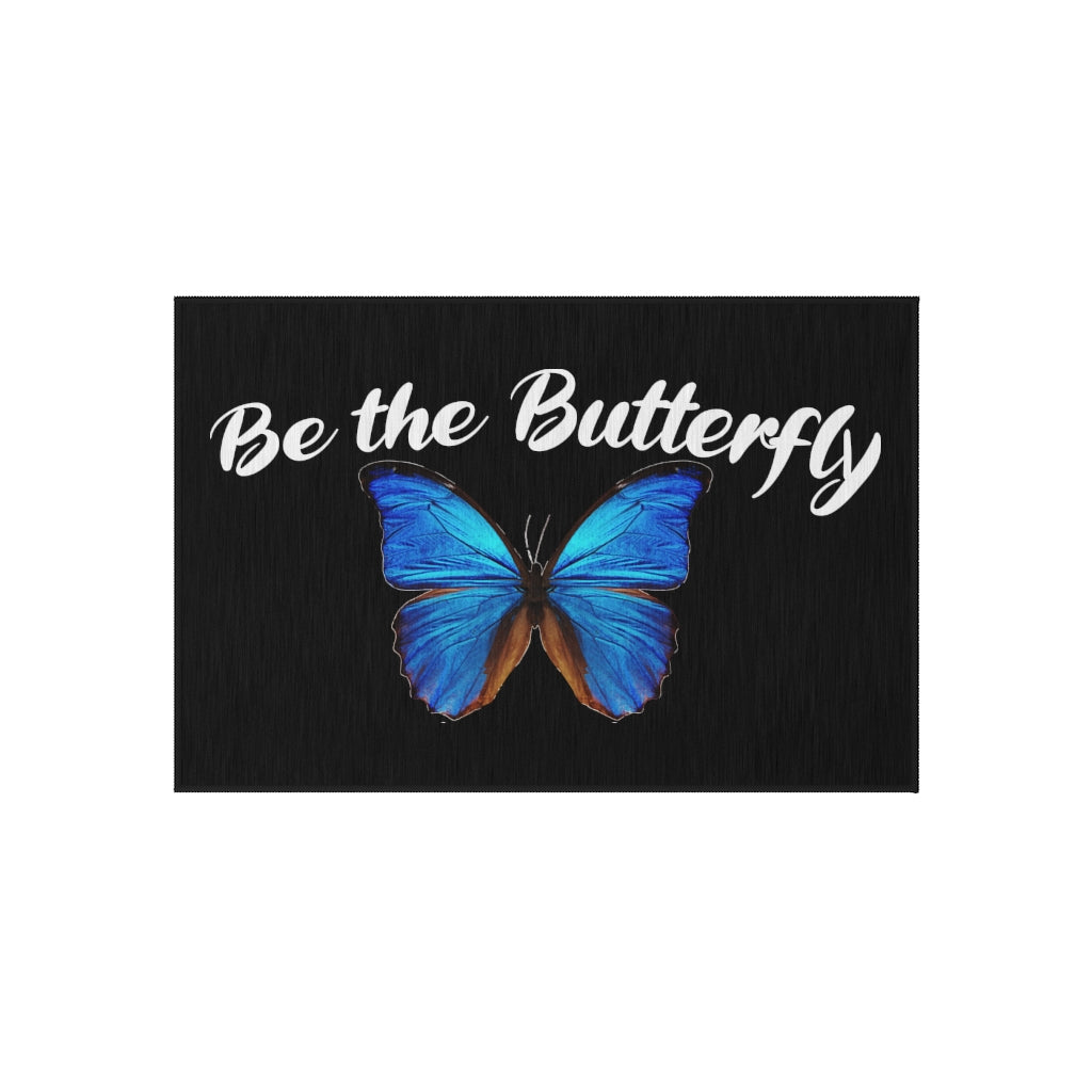 Be the Butterfly Outdoor Rug, by Aardvark Dreams