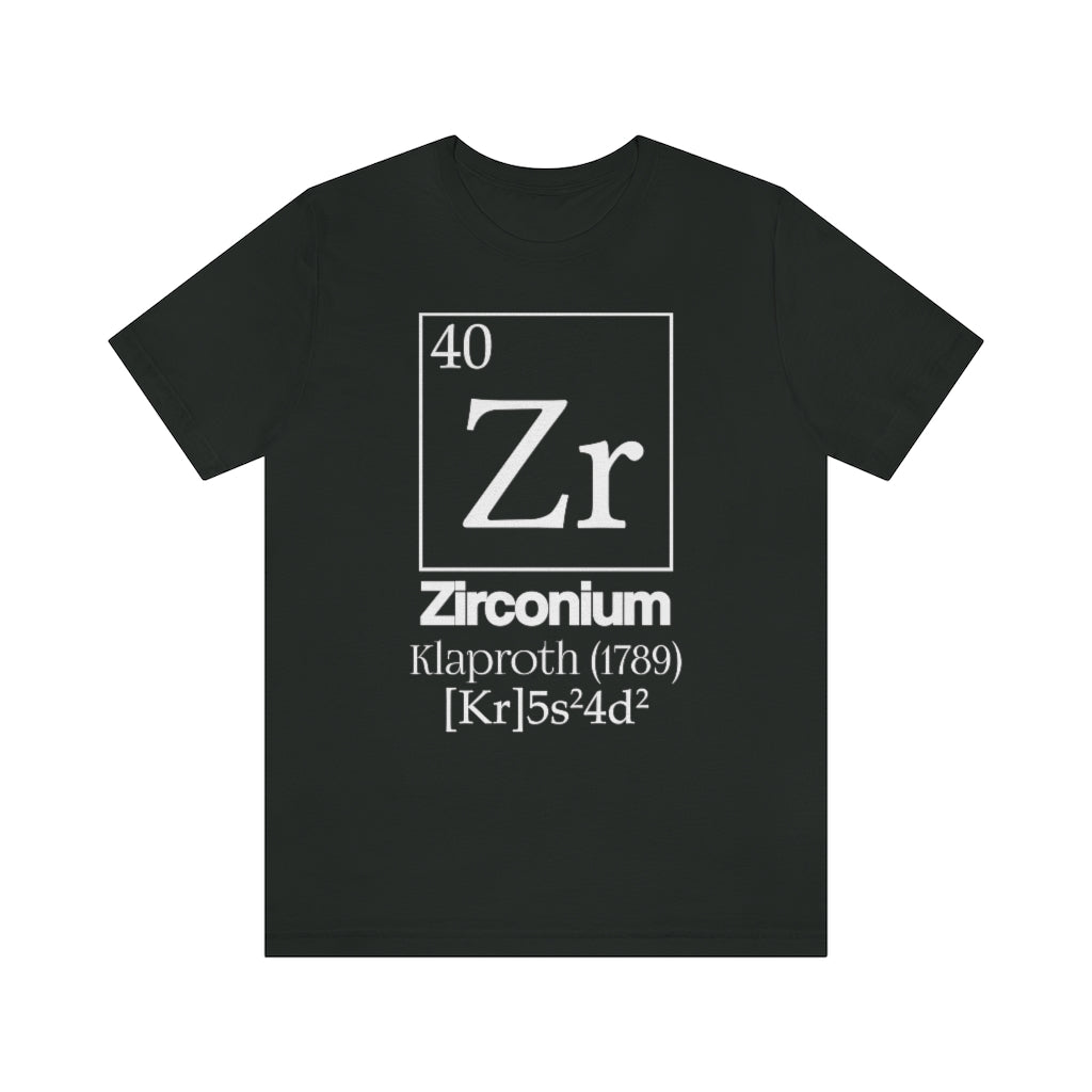 Zirconium Element-40 T-Shirt, by Aardvark Dreams [Elementwear]