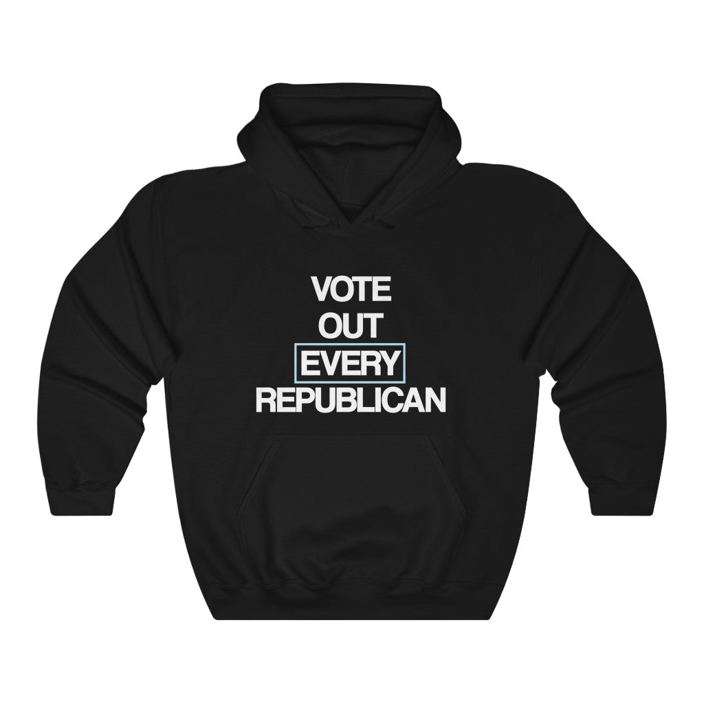 Vote Out Every Republican Hoodie, by Aardvark Dreams