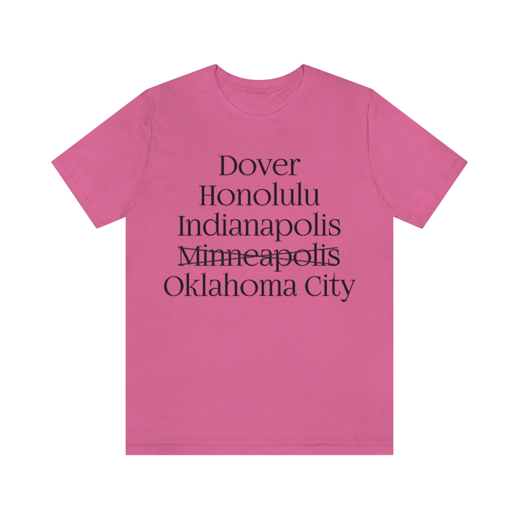 States and Capitals with Matching Letters T-Shirt Version 2