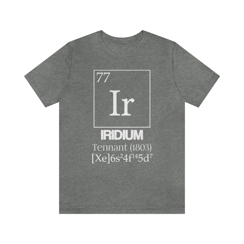 Iridium Element-77 T-Shirt, by Aardvark Dreams [Elementwear]