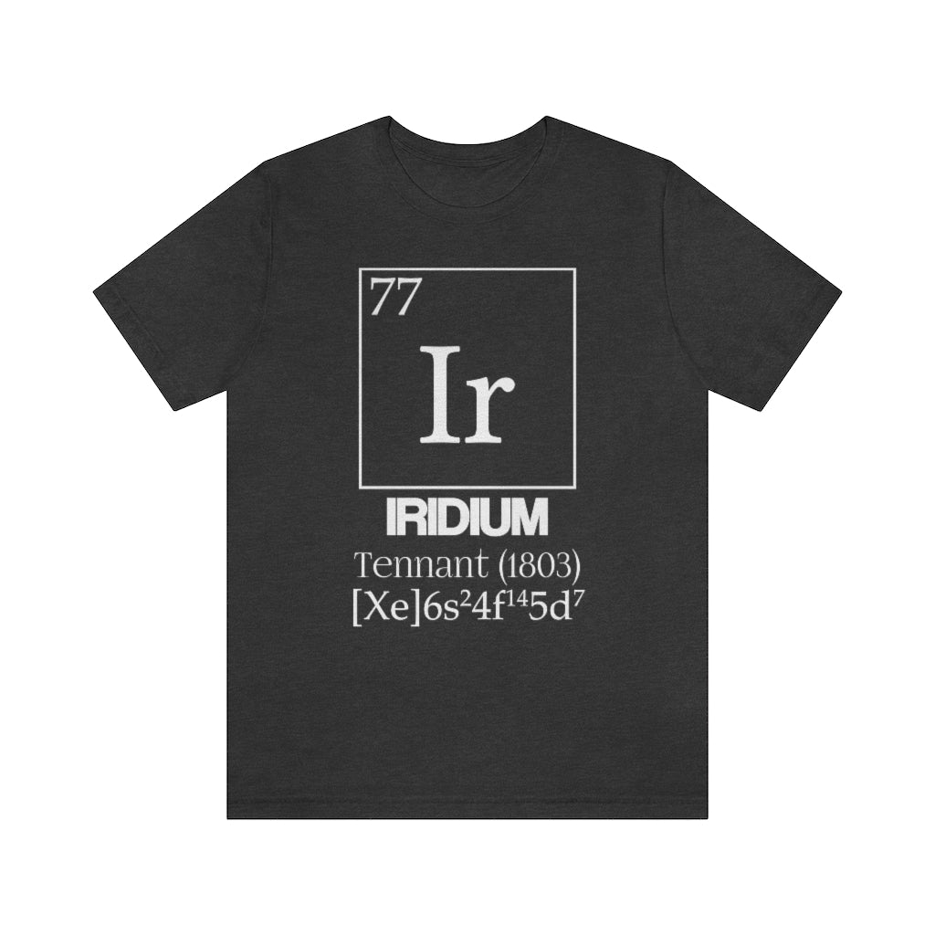 Iridium Element-77 T-Shirt, by Aardvark Dreams [Elementwear]