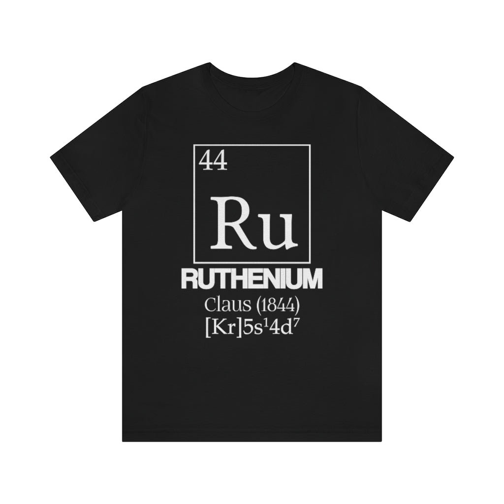  shirt chemistry element electron configuration periodic table ruthenium