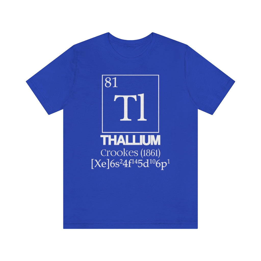 Thallium Element-81 T-Shirt, by Aardvark Dreams [Elementwear]