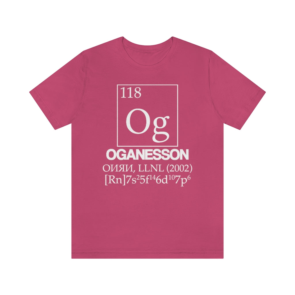 Oganesson Element-118 T-Shirt, by Aardvark Dreams