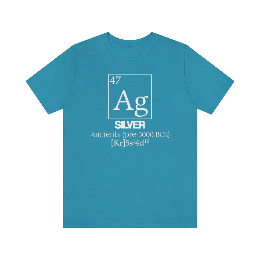 Silver Element-47 T-Shirt, by Aardvark Dreams [Elementwear]