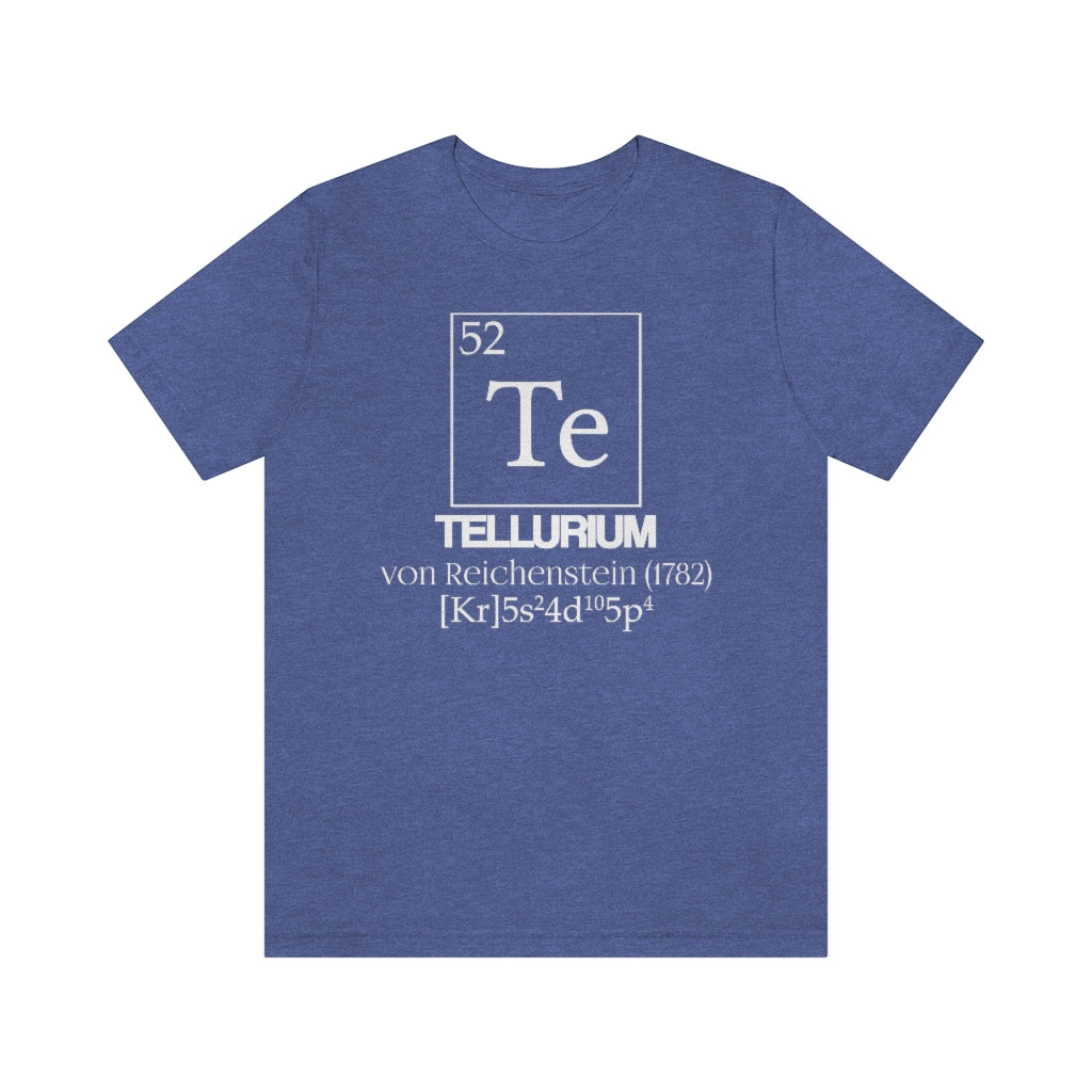 Tellurium Element-52 T-Shirt, by Aardvark Dreams [Elementwear]