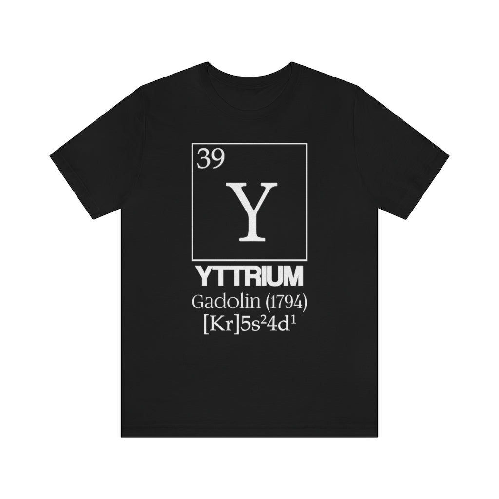 Yttrium Element-39 T-Shirt, by Aardvark Dreams [Elementwear]