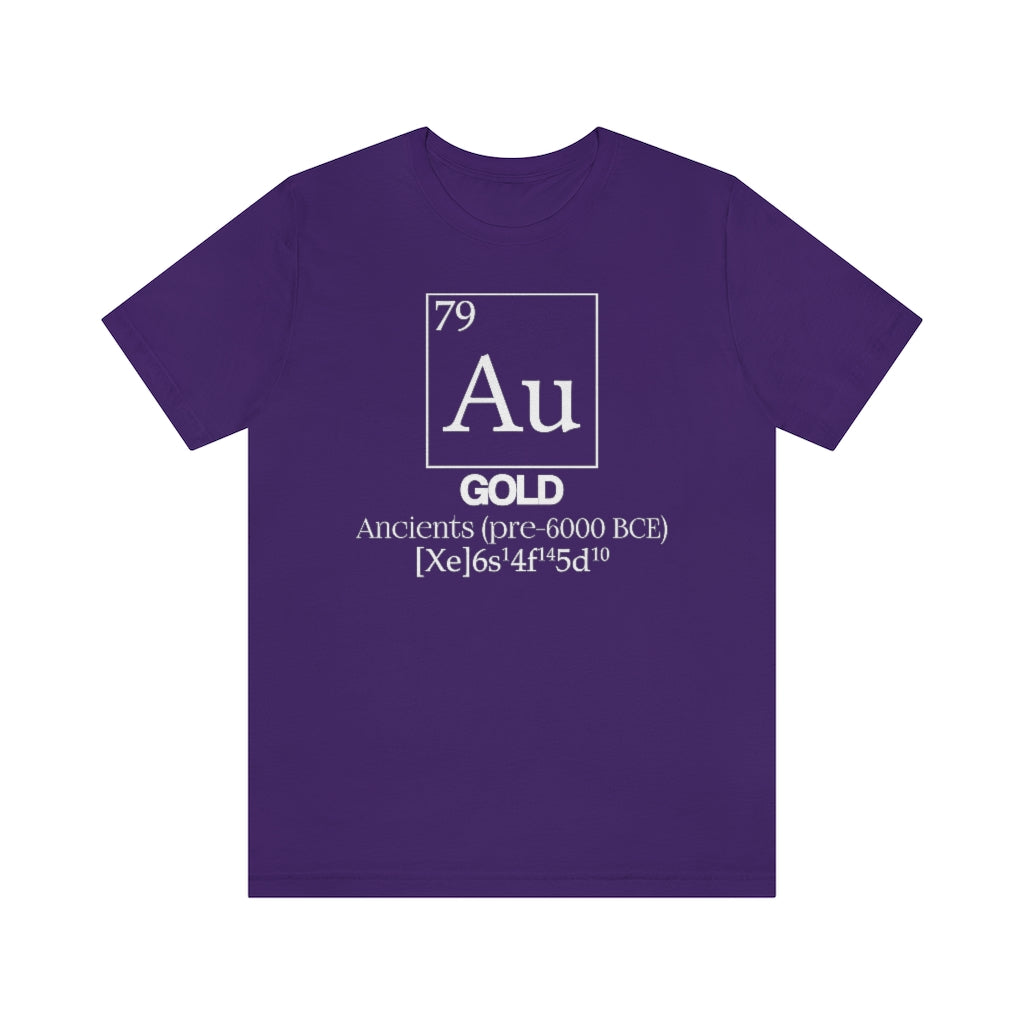 Gold Element-79 T-Shirt, by Aardvark Dreams [Elementwear]