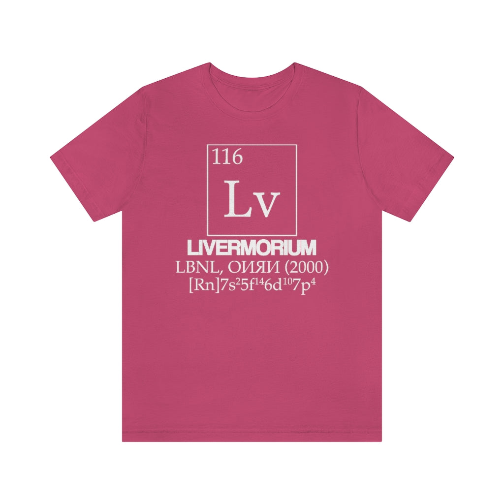 Livermorium Element-116 T-Shirt, by Aardvark Dreams [Elementwear]