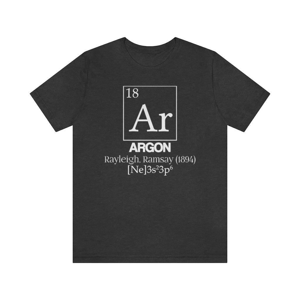 Argon Element-18 T-Shirt, by Aardvark Dreams [Elementwear]