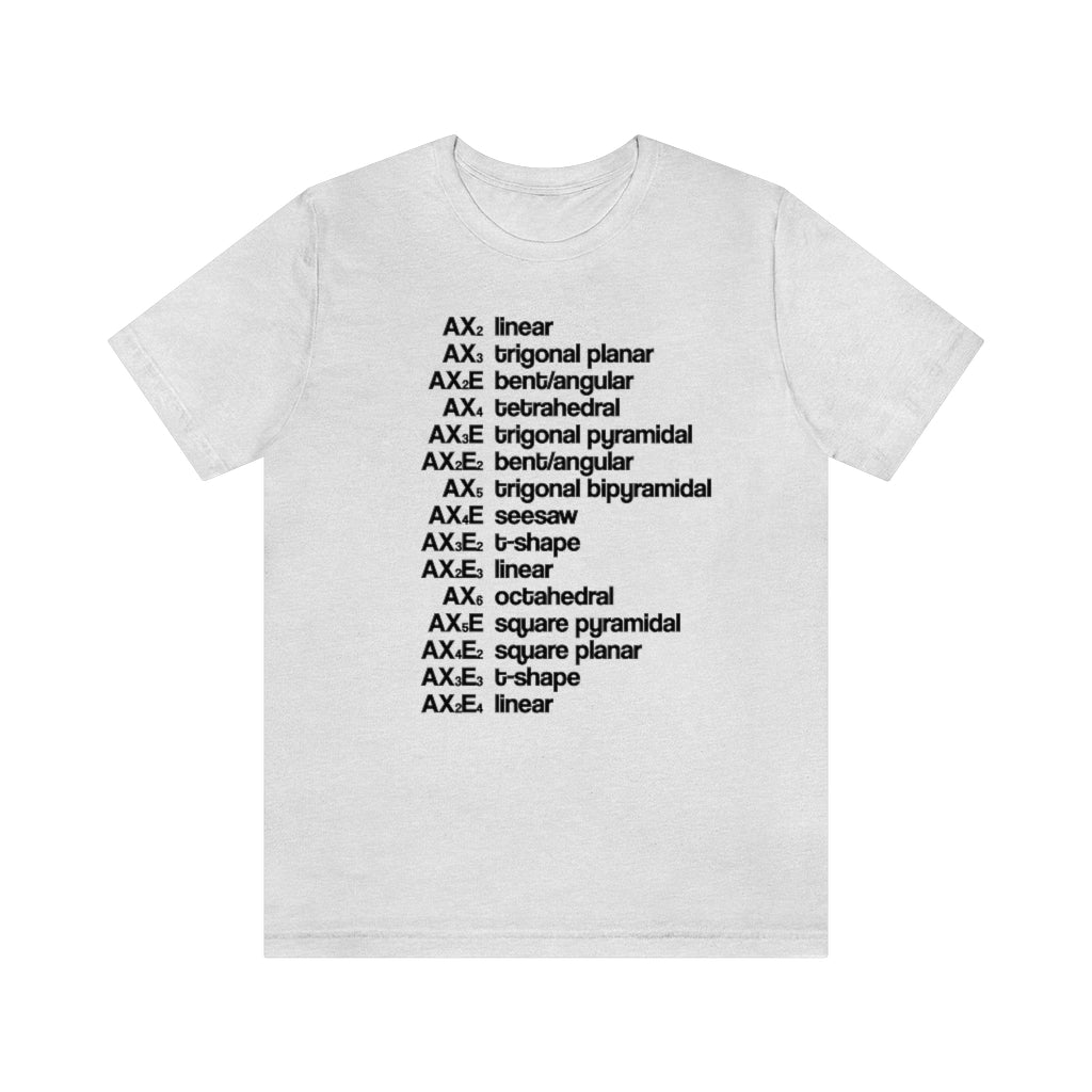 VSEPR Theory T-Shirt, by Aardvark Dreams