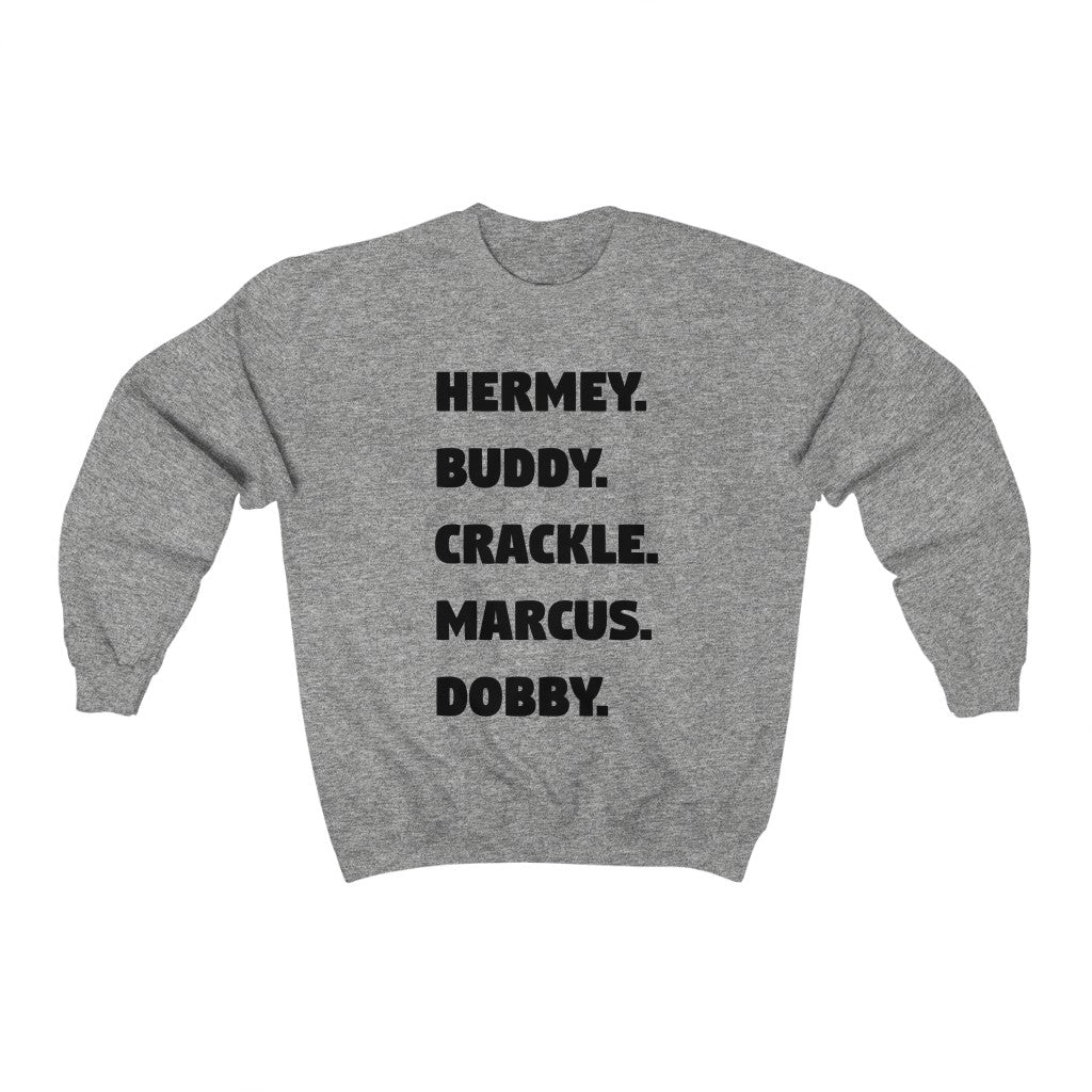 Christmas: Famous Elves Crewneck Sweatshirt