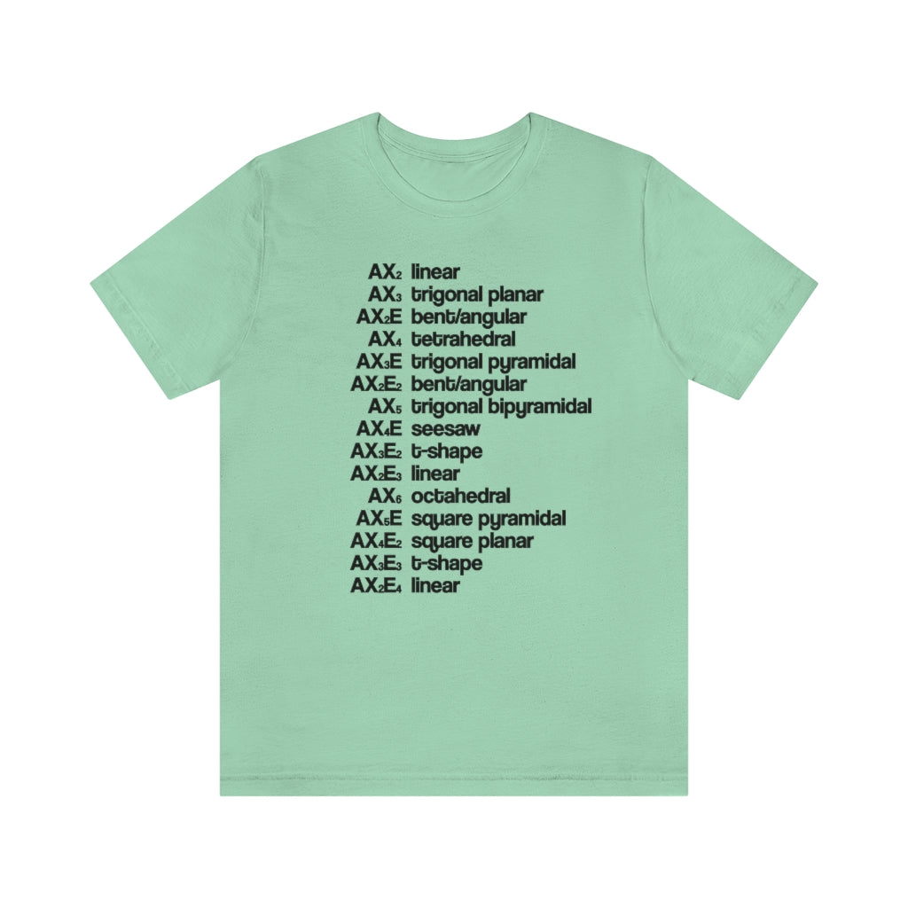 VSEPR Theory T-Shirt, by Aardvark Dreams