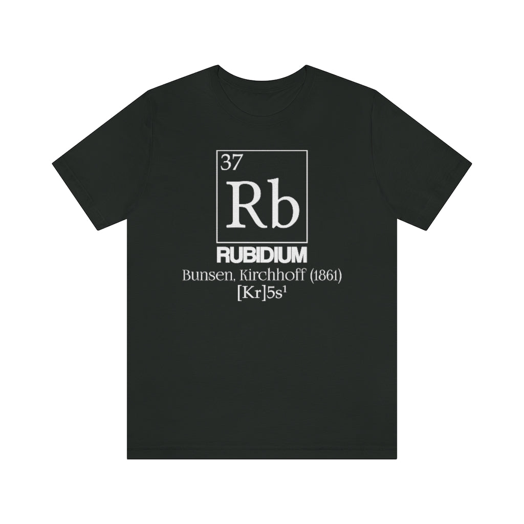 Rubidium Element-37 T-Shirt, by Aardvark Dreams [Elementwear]