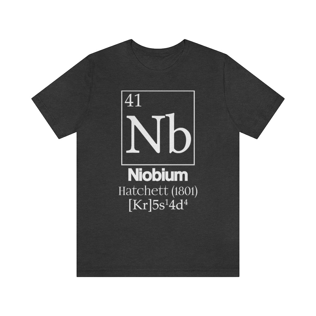 Niobium Element-41 T-Shirt, by Aardvark Dreams [Elementwear]