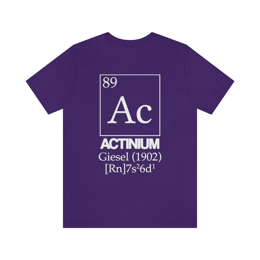 Actinium Element-89 T-Shirt, by Aardvark Dreams [Elementwear]