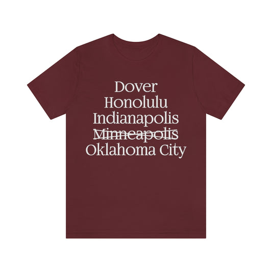 shirt trivia dover honolulu indianapolis oklahoma capitals capitols minneapolis