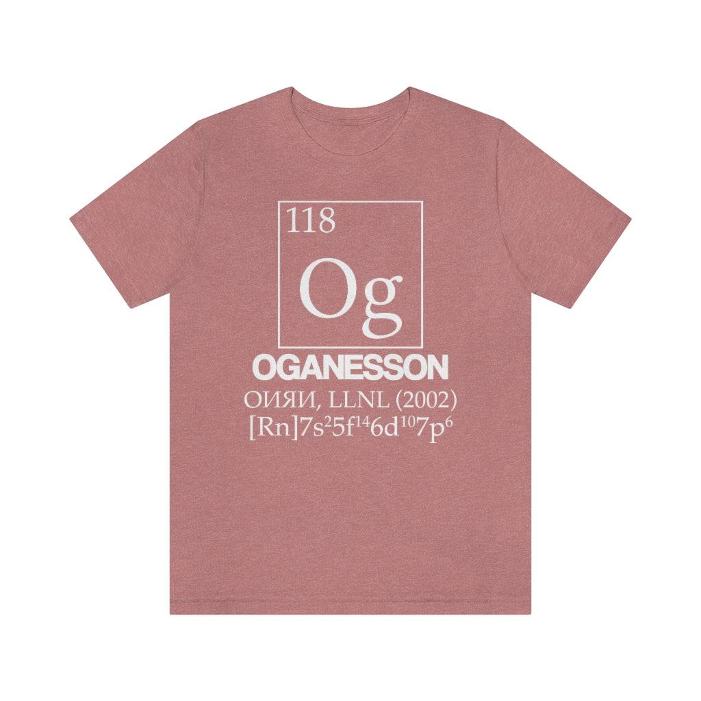 Oganesson Element-118 T-Shirt, by Aardvark Dreams