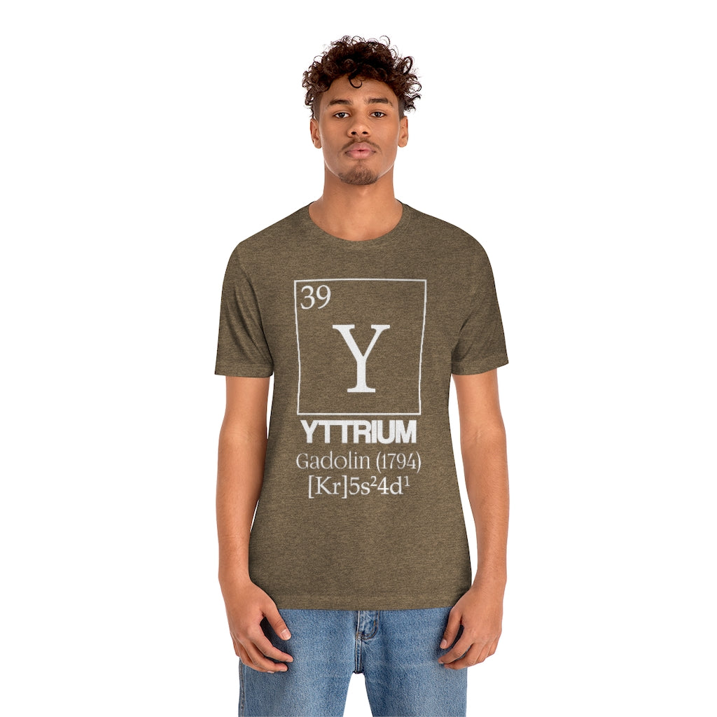 Yttrium Element-39 T-Shirt, by Aardvark Dreams [Elementwear]