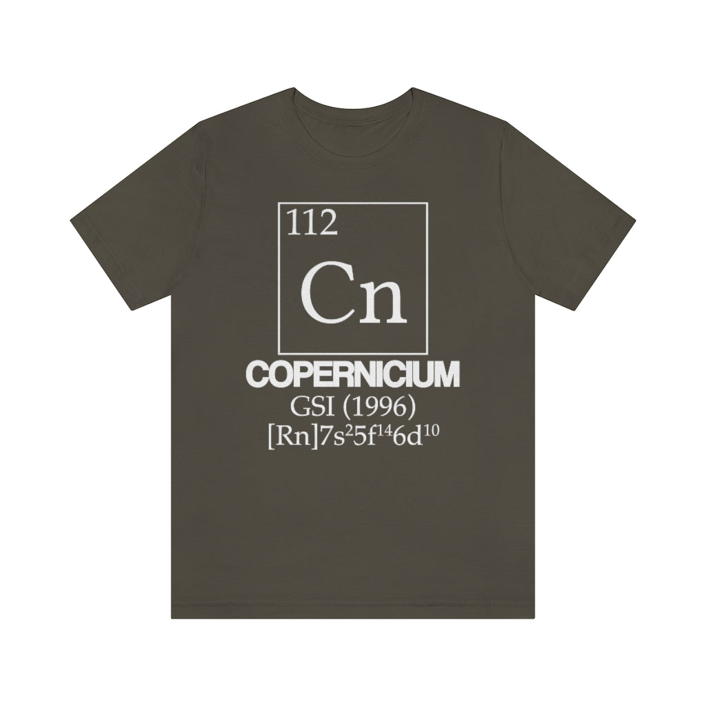 shirt chemistry element electron configuration periodic table science college university school copernicium