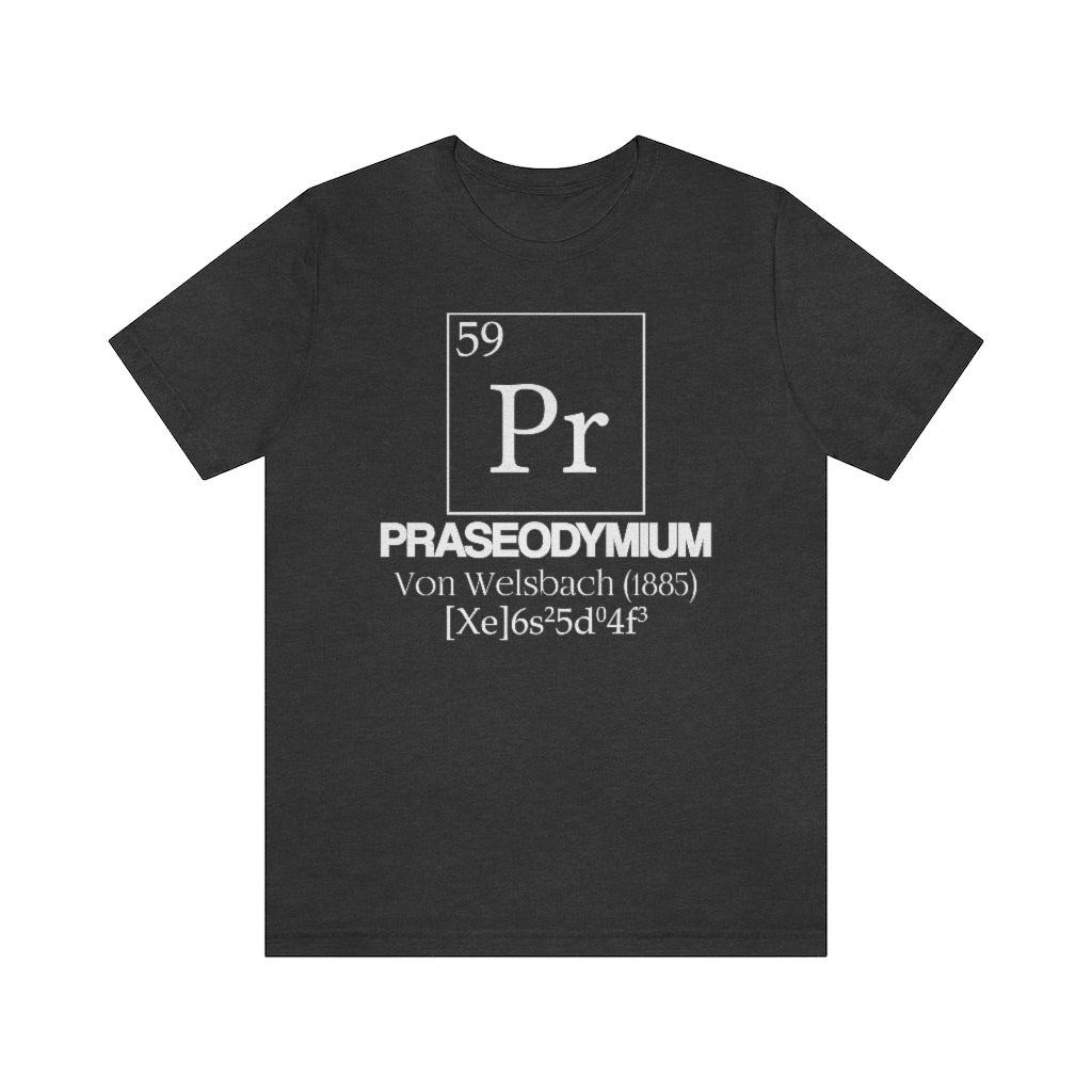 Praseodymium Element-59 T-Shirt, by Aardvark Dreams [Elementwear]