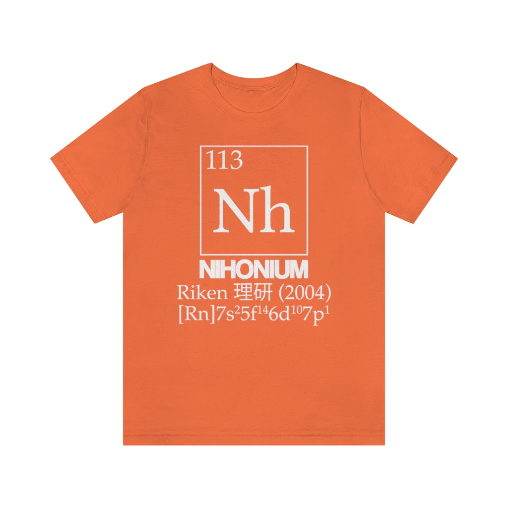 Nihonium Element-113 T-Shirt, by Aardvark Dreams [Elementwear]