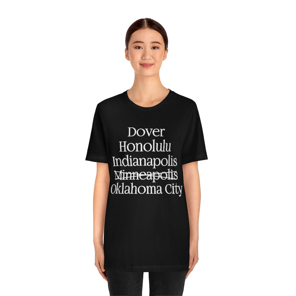 States and Capitals with Matching Letters T-Shirt Version 2