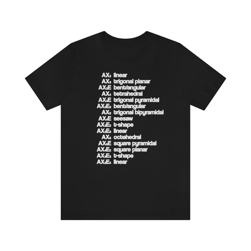 VSEPR Theory T-Shirt, by Aardvark Dreams