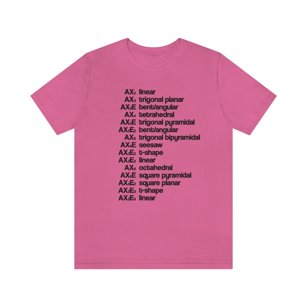 VSEPR Theory T-Shirt, by Aardvark Dreams