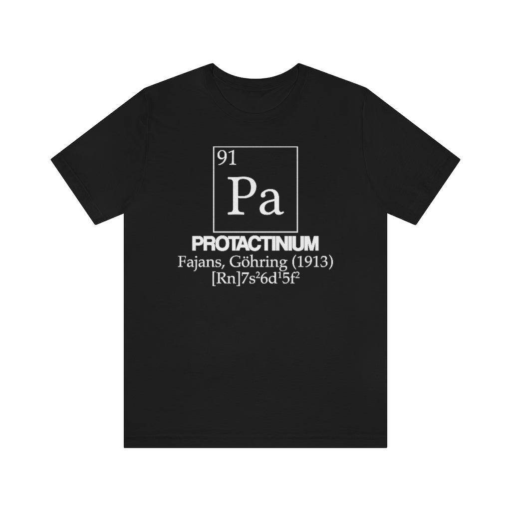 Protactinium Element-91 T-Shirt, by Aardvark Dreams [Elementwear]