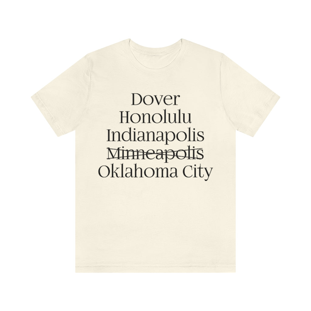 States and Capitals with Matching Letters T-Shirt Version 2