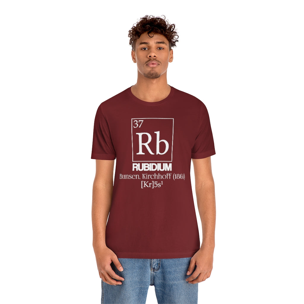 Rubidium Element-37 T-Shirt, by Aardvark Dreams [Elementwear]