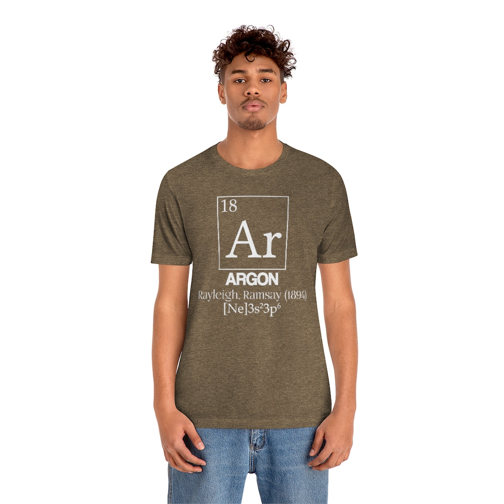 Argon Element-18 T-Shirt, by Aardvark Dreams [Elementwear]