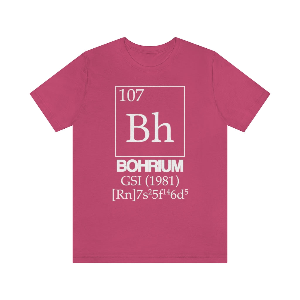 Bohrium Element-107 T-Shirt, by Aardvark Dreams [Elementwear]