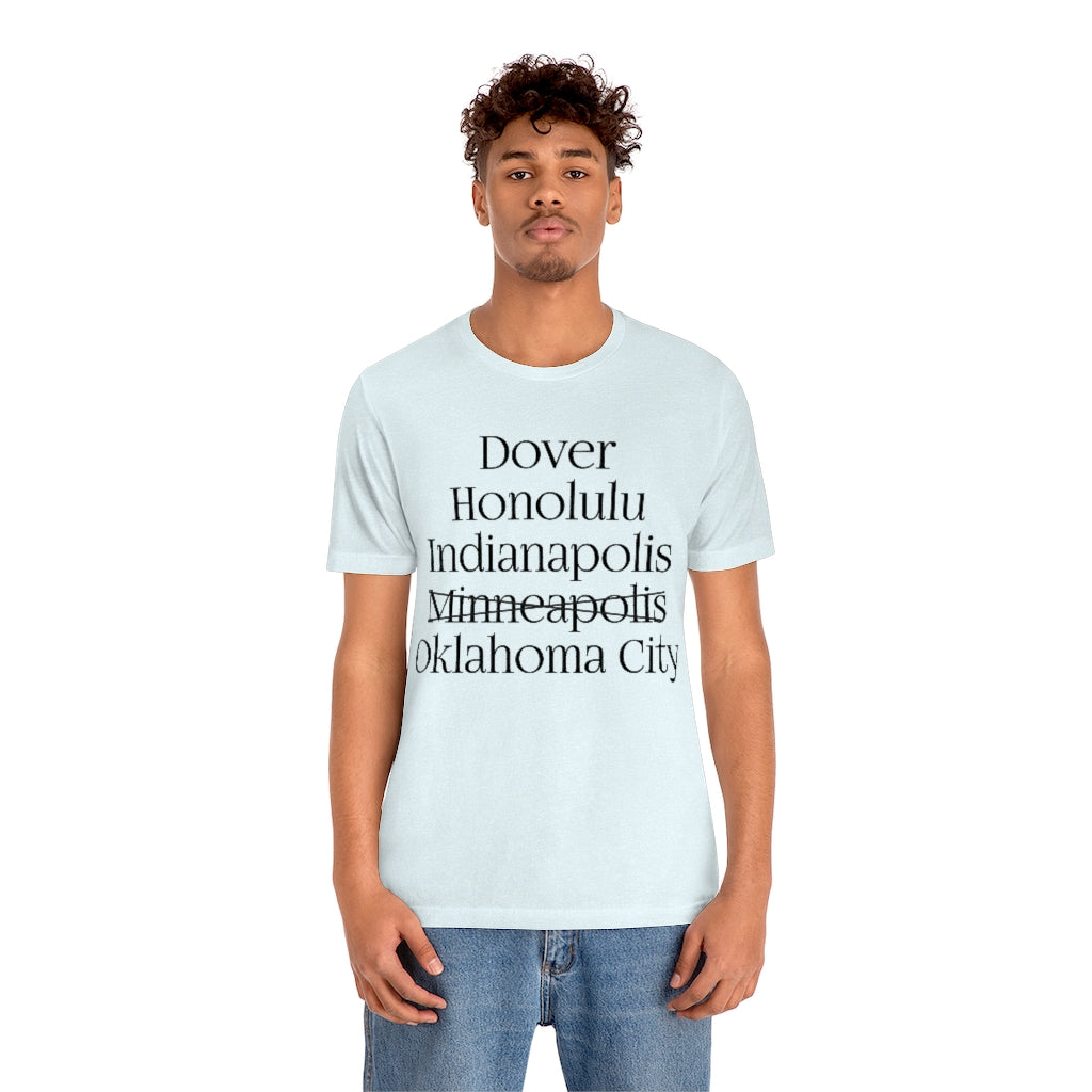 States and Capitals with Matching Letters T-Shirt Version 2