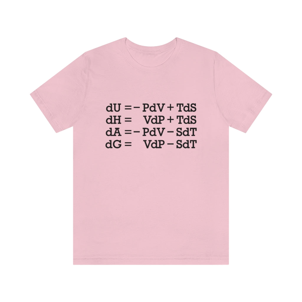 Thermodynamic Functions T-Shirt, by Aardvark Dreams