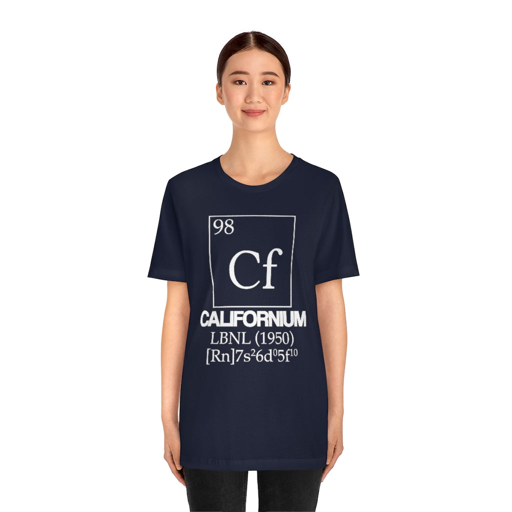 Californium Element-98 T-Shirt, by Aardvark Dreams [Elementwear]