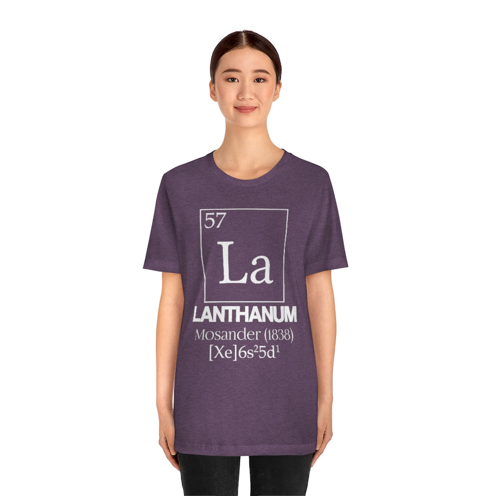 Lanthanum Element-57 T-Shirt, by Aardvark Dreams [Elementwear]