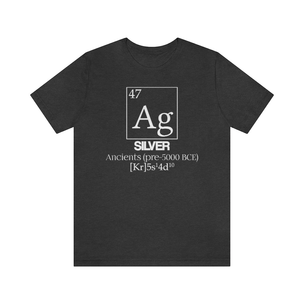 Silver Element-47 T-Shirt, by Aardvark Dreams [Elementwear]